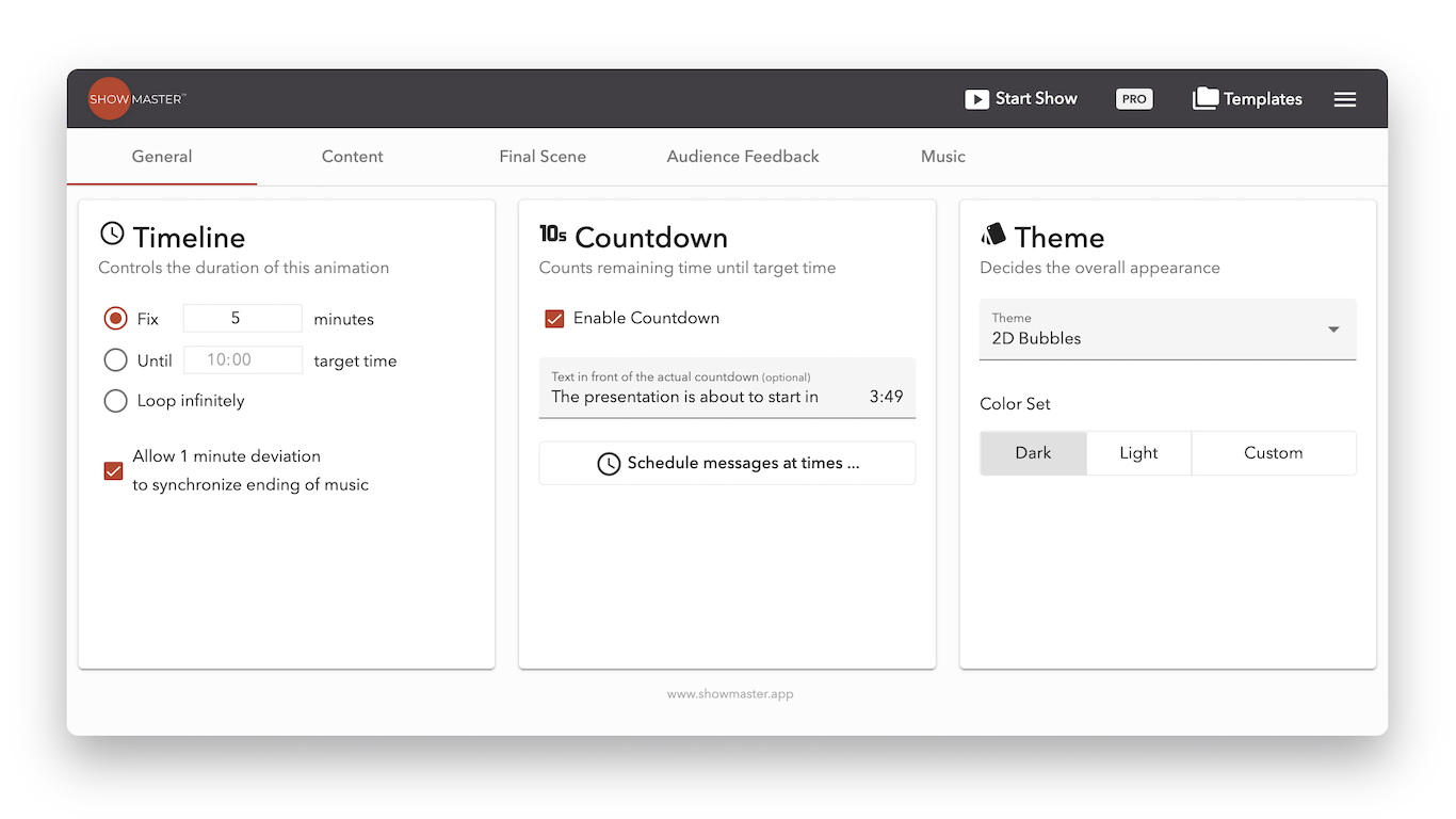 Showmaster Screenshot Configurator